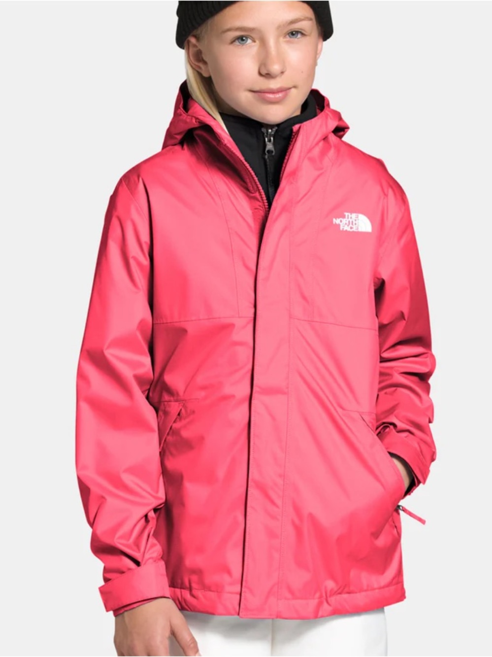 The North Face Mountain View Triclimate Youth Pink Hooded Jacket
